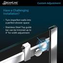 DreamLine Brushed Stainless Steel 60 in. Frameless Sliding Shower Door with Clear Tempered Glass 