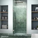 DreamLine Brushed Nickel 34 in. Frameless Hinged Shower Door with Clear Glass 