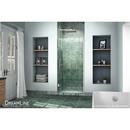 DreamLine Brushed Nickel 34 in. Frameless Hinged Shower Door with Clear Glass 