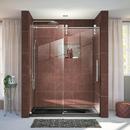 60 in. Frameless Sliding Shower Door with Clear Tempered Glass in Polished Stainless Steel