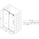 DreamLine Brushed Stainless Steel 60 in. Frameless Sliding Shower Door with Clear Tempered Glass 