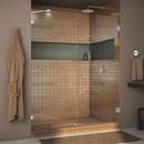 58 in. Frameless Hinged Shower Door with Clear Glass in Polished Chrome