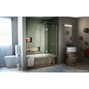 DreamLine Brushed Nickel 48 in. Frameless Hinged Tub and Shower Door with Clear Tempered Glass 