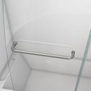 DreamLine Brushed Nickel 48 in. Frameless Hinged Tub and Shower Door with Clear Tempered Glass 