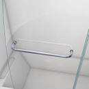 DreamLine Chrome 48 in. Frameless Hinged Tub and Shower Door with Clear Tempered Glass 
