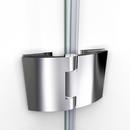 DreamLine Chrome 48 in. Frameless Hinged Tub and Shower Door with Clear Tempered Glass 