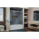 DreamLine Brushed Stainless Steel 60 in. Frameless Sliding Tub and Shower Door with Clear Tempered Glass 