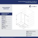 DreamLine Brushed Stainless Steel 60 in. Frameless Sliding Tub and Shower Door with Clear Tempered Glass 