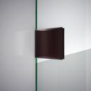 DreamLine Oil Rubbed Bronze 36-5/16 in. Frameless Hinged Shower Enclosure with Tempered Glass 