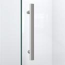 DreamLine Brushed Nickel 36-5/16 in. Frameless Hinged Shower Enclosure with Tempered Glass 
