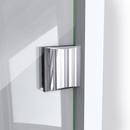 DreamLine Brushed Nickel 36-5/16 in. Frameless Hinged Shower Enclosure with Tempered Glass 