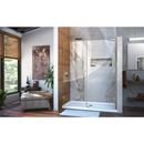 DreamLine Brushed Nickel 59 in. Frameless Hinged Shower Door with Tempered Glass 