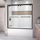60 in. Frameless Bypass Sliding Tub and Shower Door with Clear Glass in Oil Rubbed Bronze