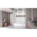 DreamLine Brushed Nickel 60 in. Frameless Bypass Sliding Tub and Shower Door with Clear Glass 
