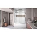 DreamLine Chrome 60 in. Frameless Bypass Sliding Tub and Shower Door with Clear Glass 