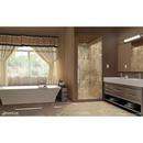 DreamLine Chrome 34-1/2 in. Frameless Hinged Shower Door with Clear Tempered Glass 