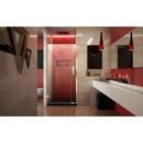 DreamLine Chrome 34-1/2 in. Frameless Hinged Shower Door with Clear Tempered Glass 