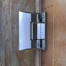 DreamLine Chrome 34-1/2 in. Frameless Hinged Shower Door with Clear Tempered Glass 