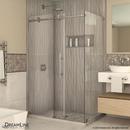 DreamLine Brushed Stainless Steel 48-3/8 in. Frameless Sliding Shower Enclosure with Clear Tempered Glass 