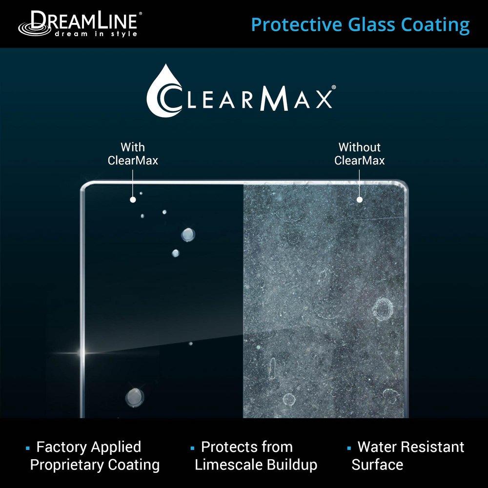 DreamLine Brushed Stainless Steel 48-3/8 in. Frameless Sliding Shower Enclosure with Clear Tempered Glass 