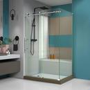 DreamLine Polished Stainless Steel 76 x 34-1/2 in. Frameless Sliding Shower Door 