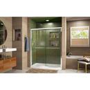 DreamLine Chrome 72 in. Frameless Bypass Sliding Shower Door with Clear Glass 