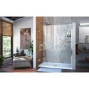 DreamLine Chrome 58 in. Frameless Hinged Shower Door with Tempered Glass 