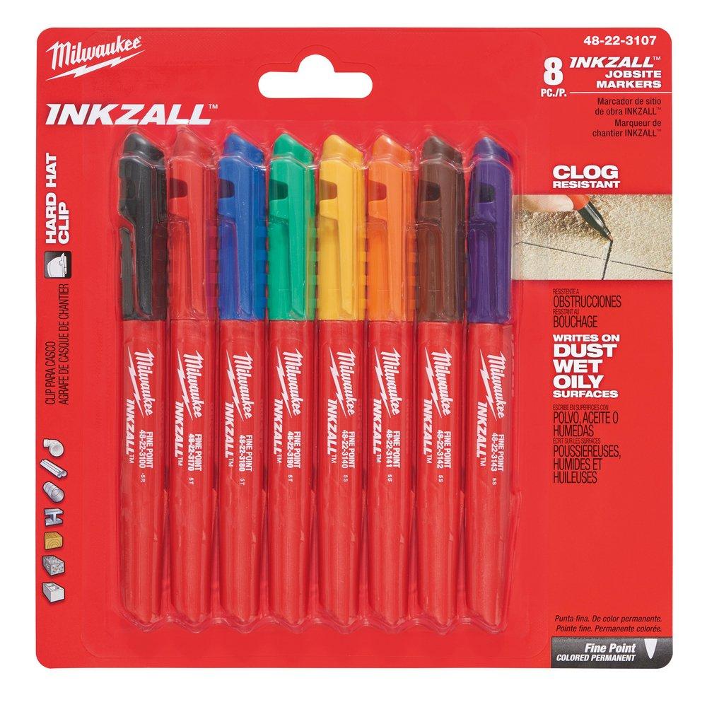 Milwaukee&reg; Black Plastic Marker (Pack of 8) 
