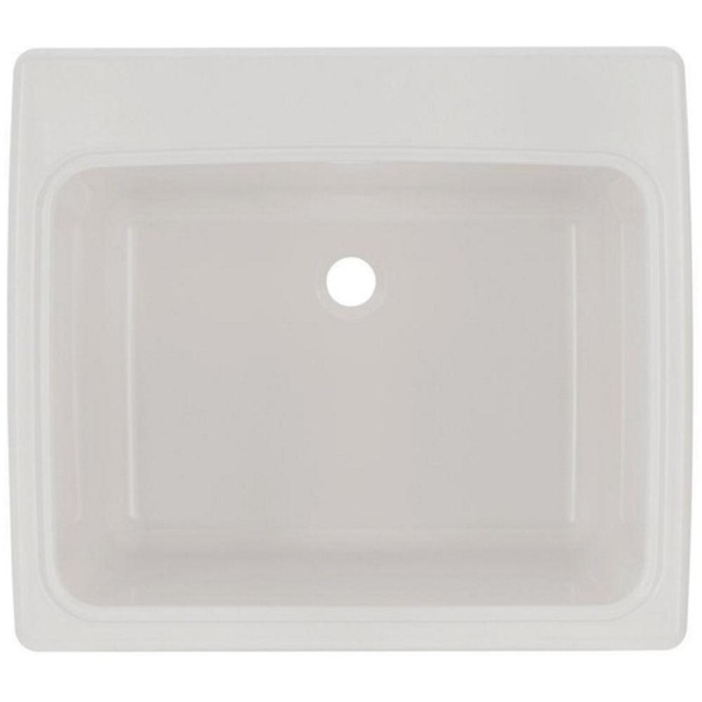 Swan Corporation White 25 x 22 in. Dual Mount Laundry Sink 