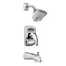 Moen Chrome 1.5 gpm Tub and Shower Faucet with Single Lever Handle 
