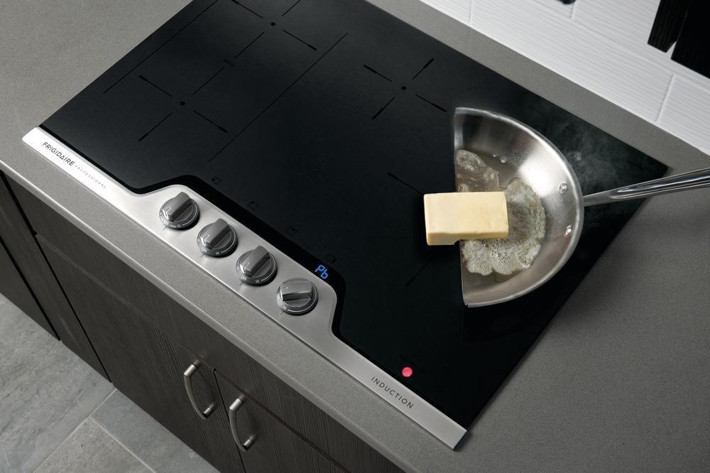 Frigidaire Stainless 30 in. Built-in Induction Gas Cooktop 