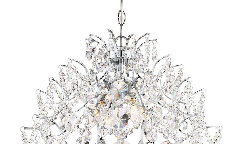 Minka Lavery Chrome 60W 4-Light Candelabra E-12 Base Incandescent Mini Chandelier 