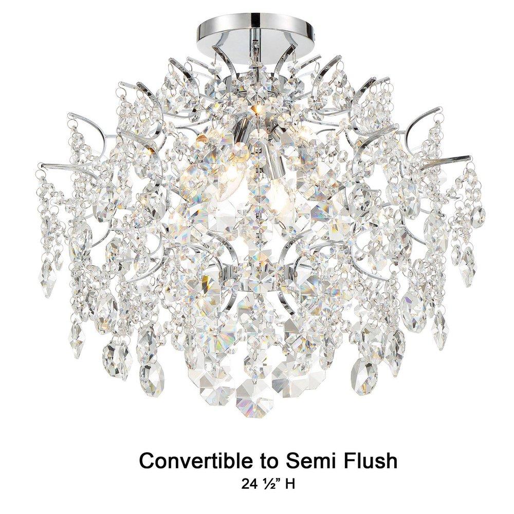 Minka Lavery Chrome 60W 4-Light Candelabra E-12 Base Incandescent Mini Chandelier 