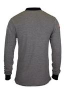 National Safety Apparel&reg; Navy FR LONG SLV HENLEY NABL HRC2 MD 