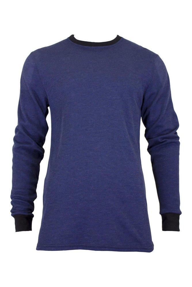National Safety Apparel&reg; Navy FR LONG SLV TSHIRT NABL HRC2 4X 