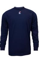 National Safety Apparel&reg; Navy FR LONG SLV TSHIRT NABL HRC1 4X 