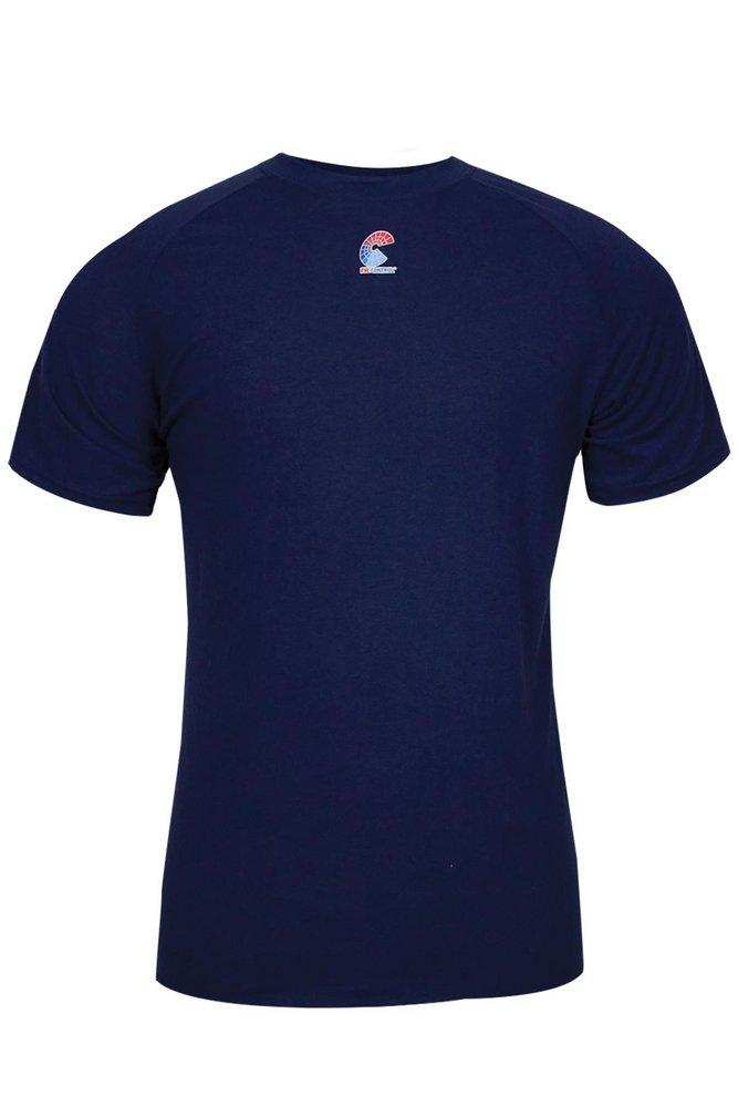National Safety Apparel&reg; Navy FR SHRT SLV TSHIRT NABL HRC1 XL 
