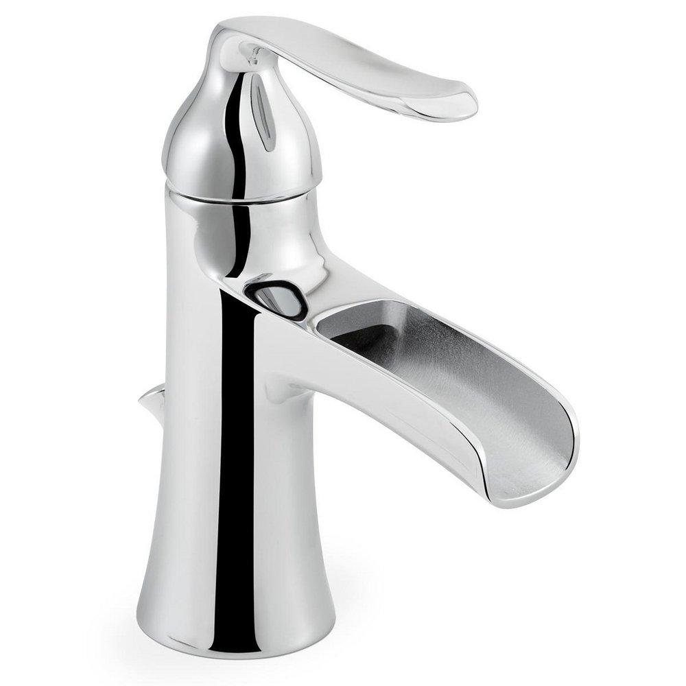 Speakman Polished Chrome 1.2 gpm 1 Hole Deck Mount Institutional Sink Faucet with Single Lever Handle 