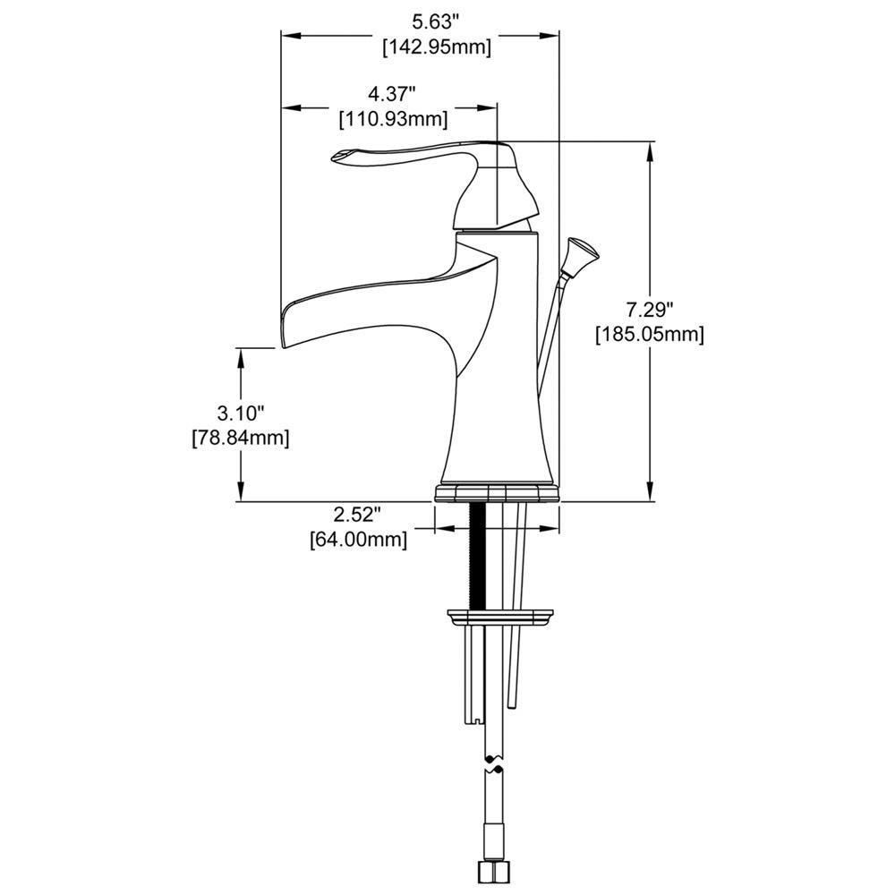 Speakman Polished Chrome 1.2 gpm 1 Hole Deck Mount Institutional Sink Faucet with Single Lever Handle 
