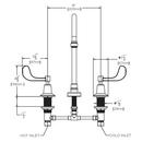 Speakman Polished Chrome Two Handle Widespread Bathroom Sink Faucet 