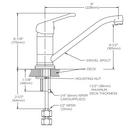 Speakman Polished Chrome Single Handle Kitchen Faucet 