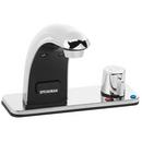 Speakman Polished Chrome 0.5 gpm 2 Hole Deck Mount AC Powered Sensor Institutional Sink Faucet 