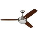 Craftmade Brushed Polished Nickel 54.01W 3-Blade Ceiling Fan with 52 in. Blade Span 