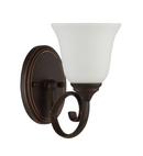 Craftmade Mocha Bronze 100W 1-Light Medium E-26 Base Incandescent Wall Sconce 