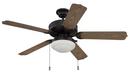 58W 5-Blade Ceiling Fan with 52 in. Blade Span in Aged Bronze Brushed