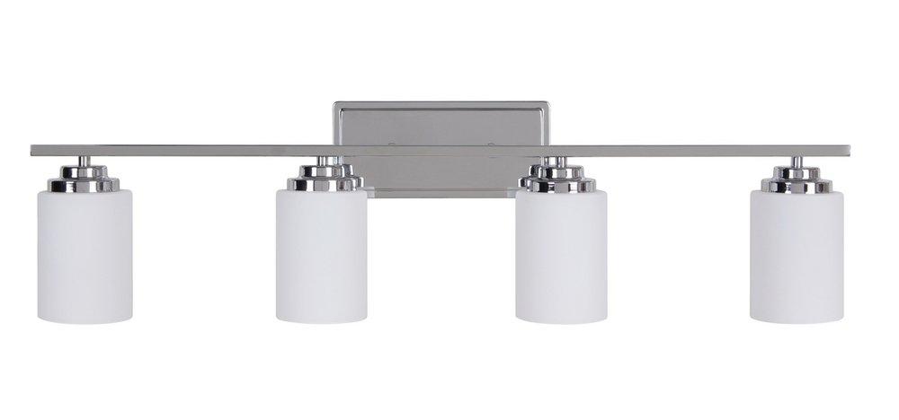Craftmade Chrome 9-61/100 in. 60W 4-Light Medium E-26 Base Bath Vanity Light 