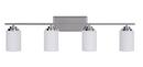 Craftmade Chrome 9-61/100 in. 60W 4-Light Medium E-26 Base Bath Vanity Light 