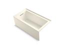 KOHLER Biscuit 60 x 32 in. Soaker Alcove Bathtub with Left Drain 