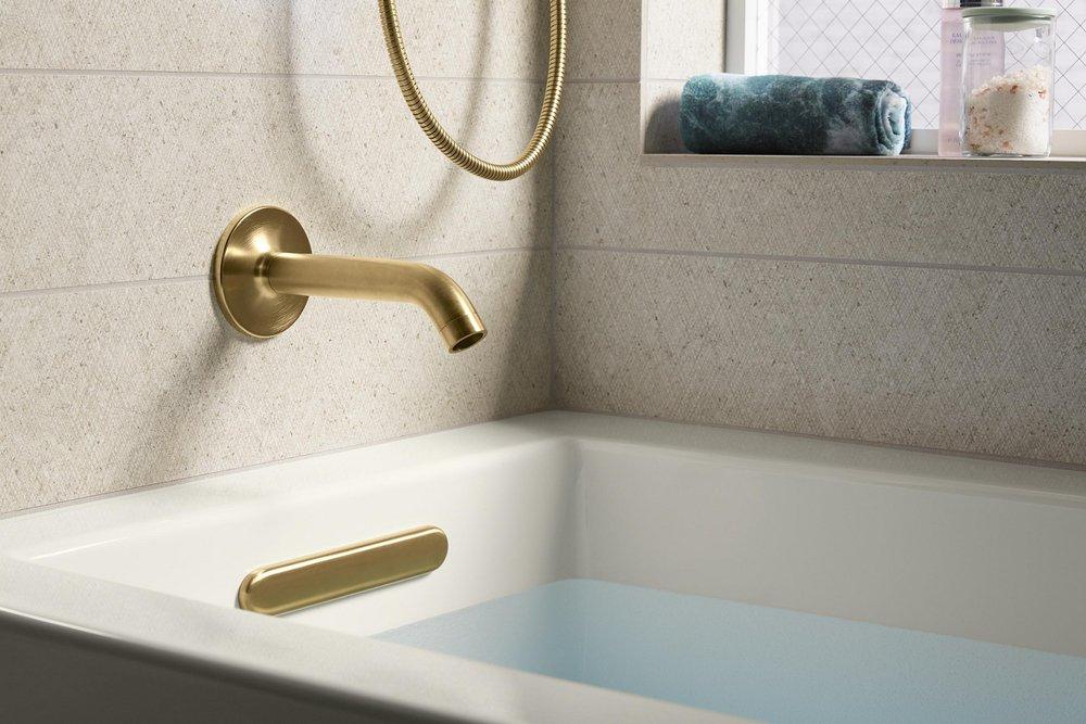 KOHLER White 60 x 32 in. Soaker Alcove Bathtub with Left Drain 