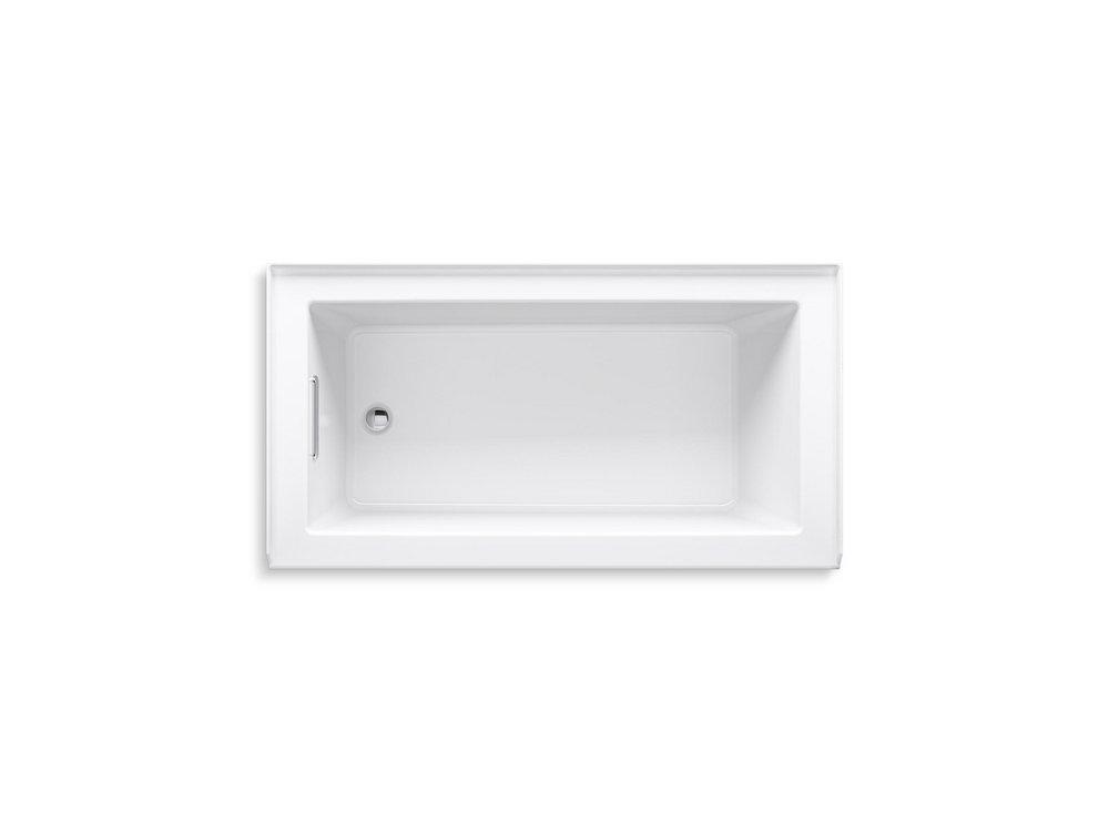 KOHLER White 60 x 32 in. Soaker Alcove Bathtub with Left Drain 